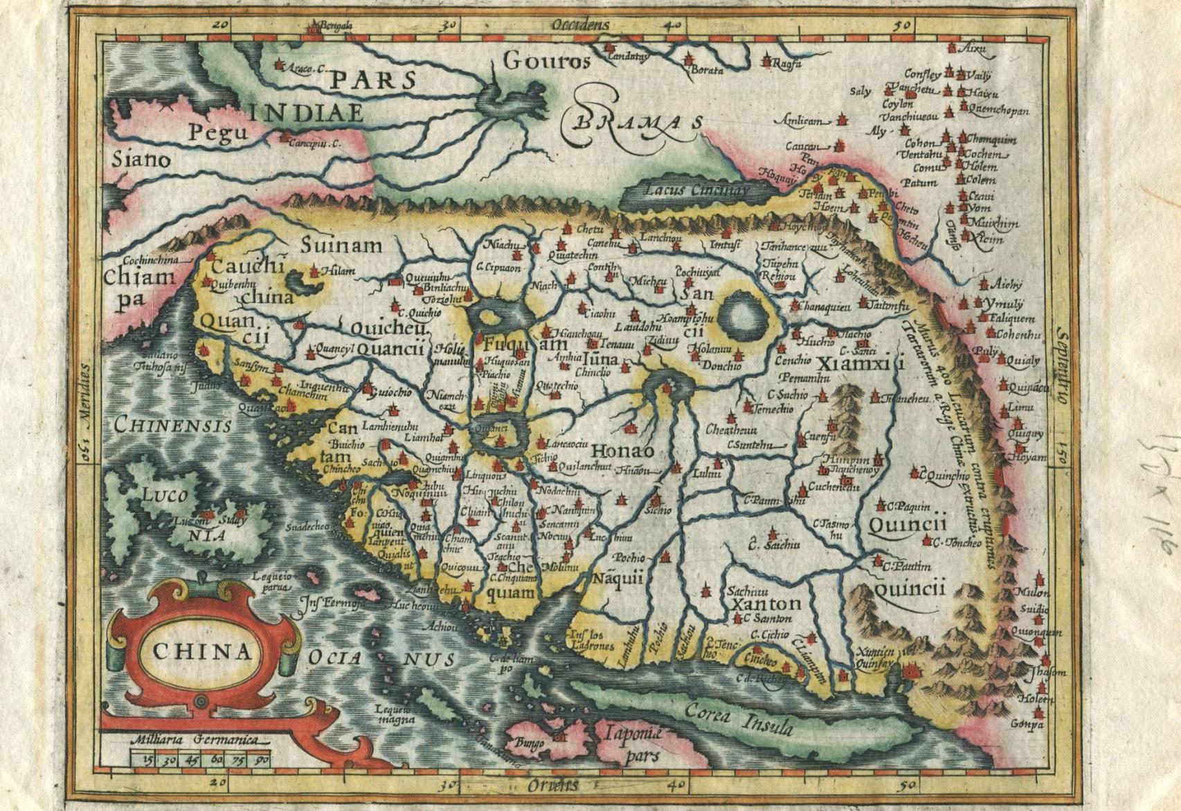 Mapa de las Indias orientales.