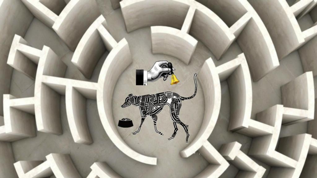 Usuarios domesticados y el 'Perro de Pavlov'. Ilustración: Adolfo Plasencia