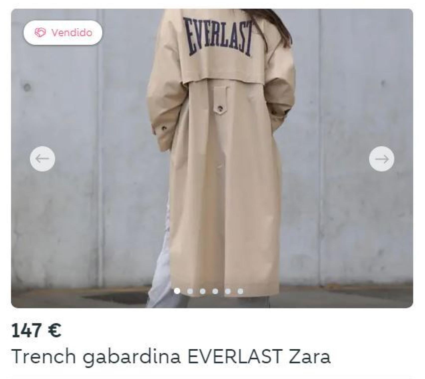 Captura del anuncio de venta de al app Wallapop.