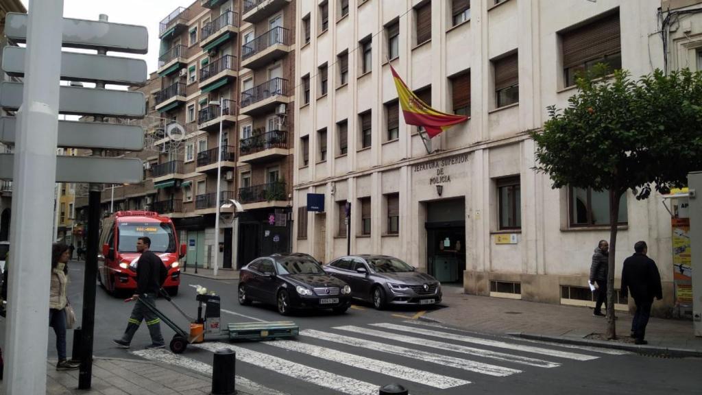 Jefatura de la Policía Nacional de Murcia donde el Grume ha abierto una investigación por el suicidio.