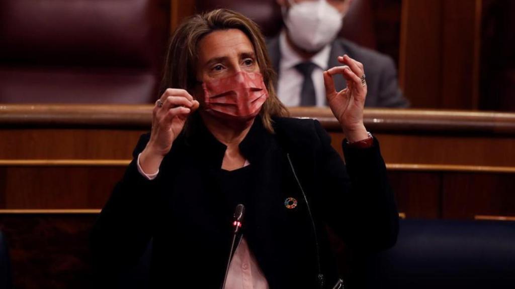 Teresa Ribera, este miércoles, en el Congreso.