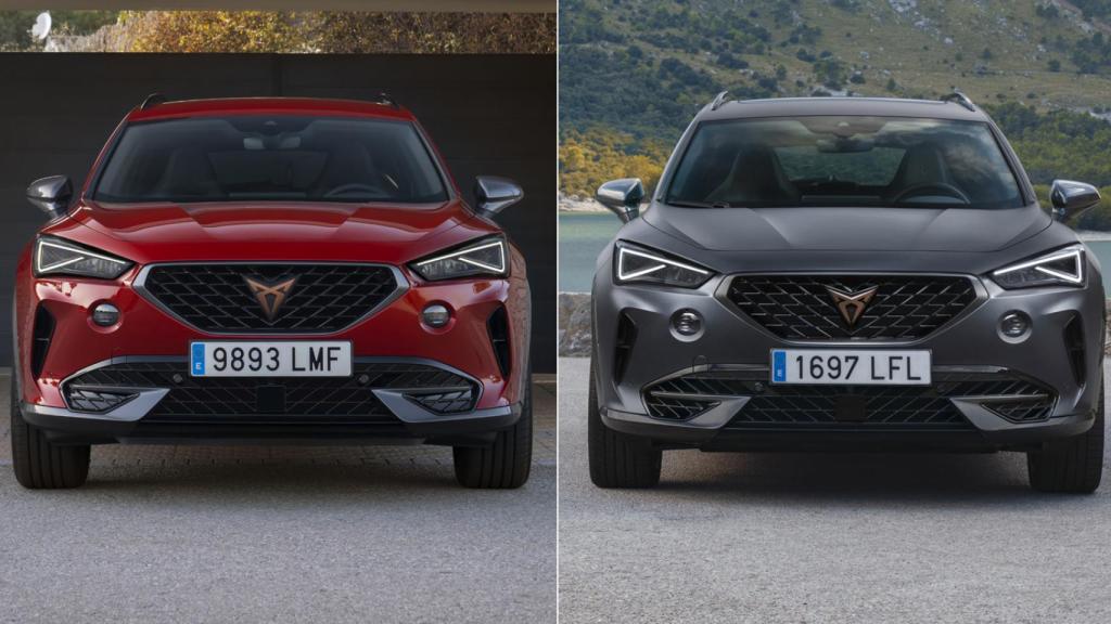 El rojo es el 150 CV y el Gris el Cupra Formentor de 310 CV.