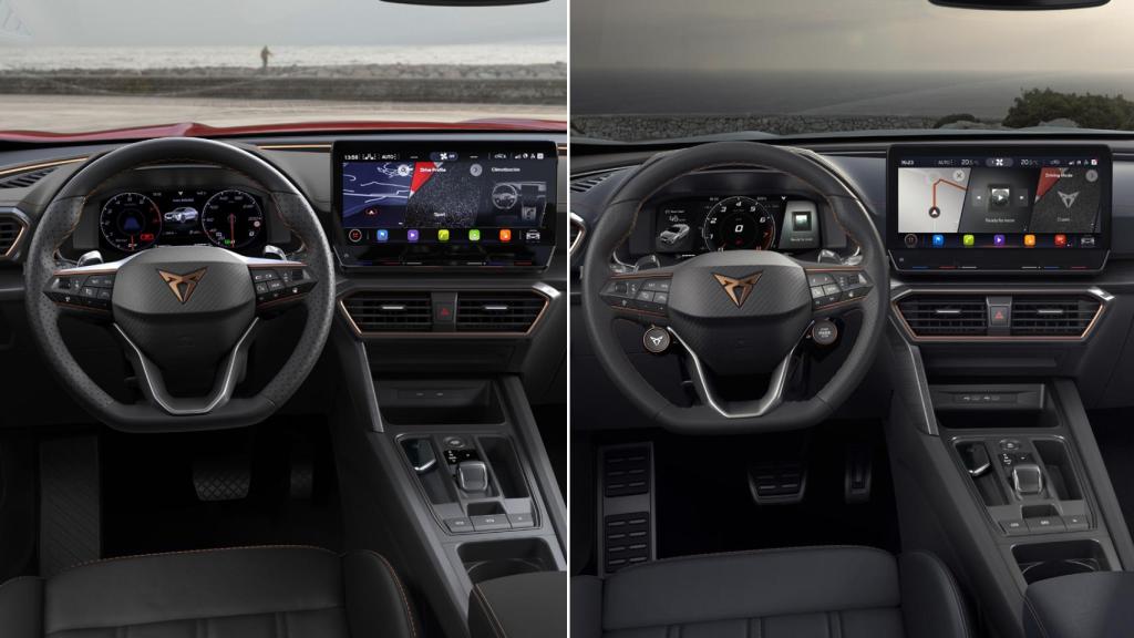 El interior es muy similar en ambas versiones.