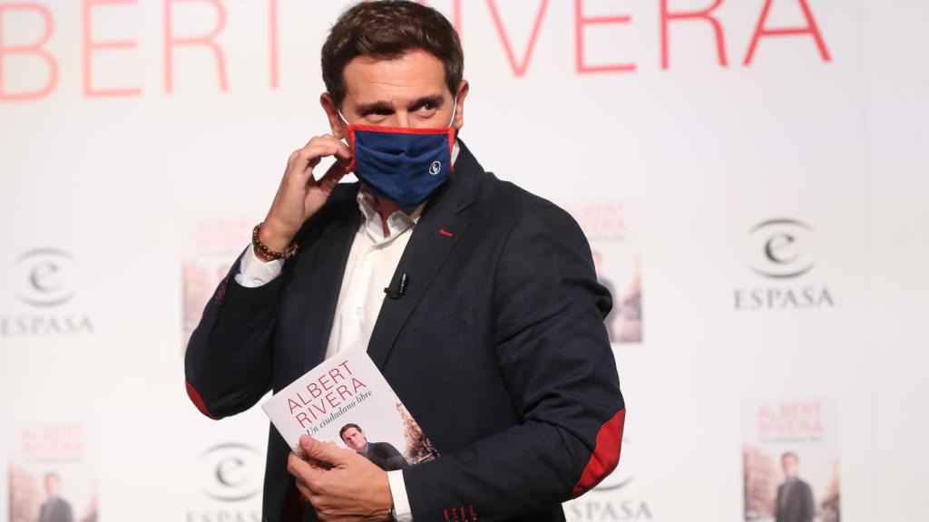 Albert Rivera en la presentación ante los medios de su libro, 'Un ciudadano libre'.