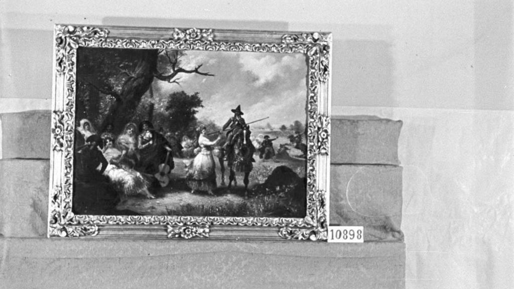 'Majos y garrochistas en el campo', obre de Eugenio Lucas propiedad de Pedro Rico que fue entregada al Gobierno Civil de las Palmas.