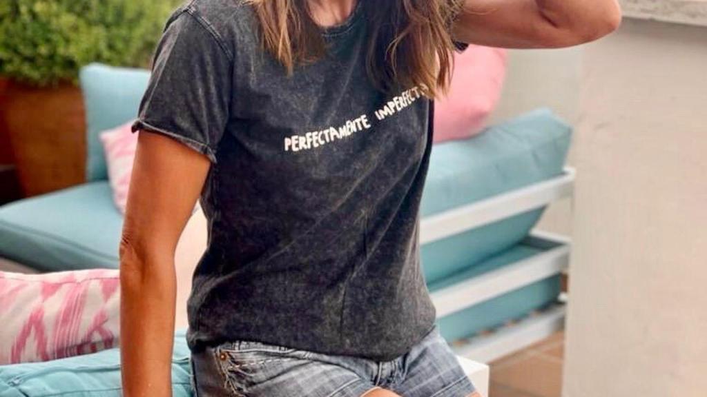 Gema López en una de las imágenes de su terraza que ha compartido en las redes.