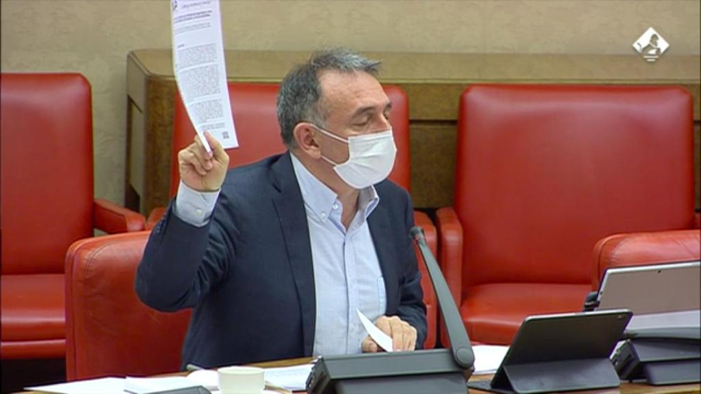 Enrique Santiago, portavoz de Unidas Podemos en la Comisión de Interior.