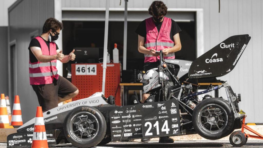 El monoplaza vigués durante una de las competiciones del verano de 2019.