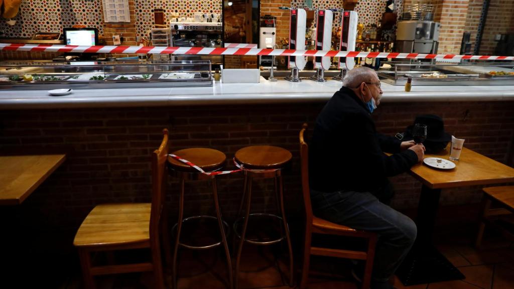 Un restaurante con restricciones en Madrid.