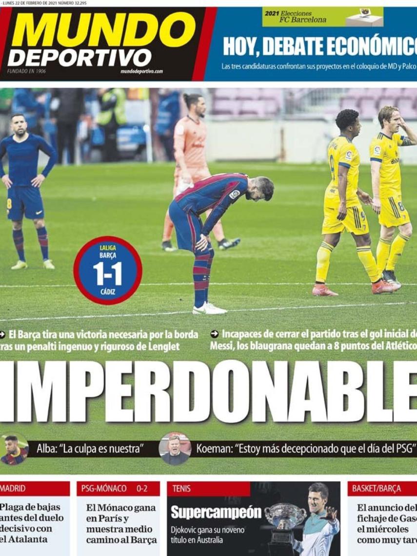 Portada Mundo Deportivo