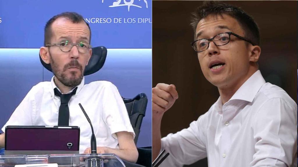 Echenique y Errejón en un fotomontaje.