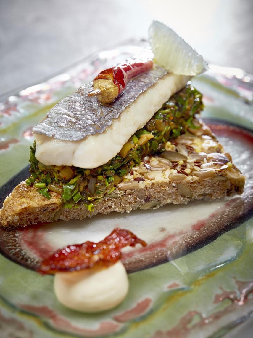 Uno de los platos de Najat Kaanache en Nur.