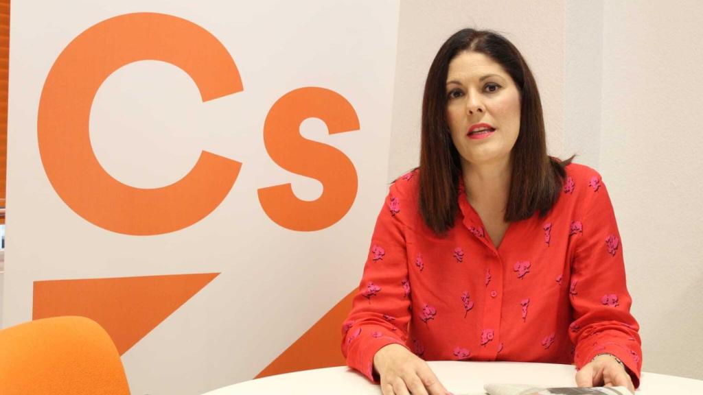 Noelia Losada en el despacho del Grupo Municipal de Cs.