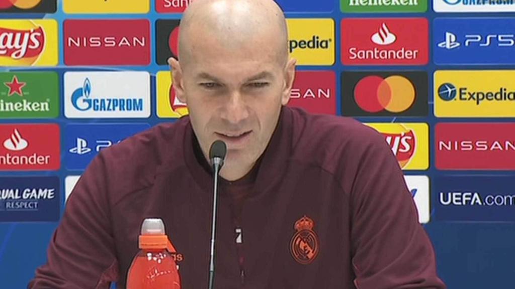 Zinedine Zidane, en rueda de prensa