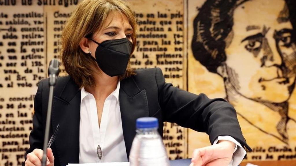 Dolores Delgado, este martes en la Comisión de Justicia del Senado./
