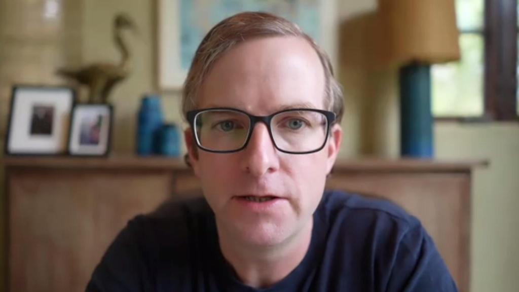 Mike Schroepfer, CTO de Facebook, durante la videoconferencia