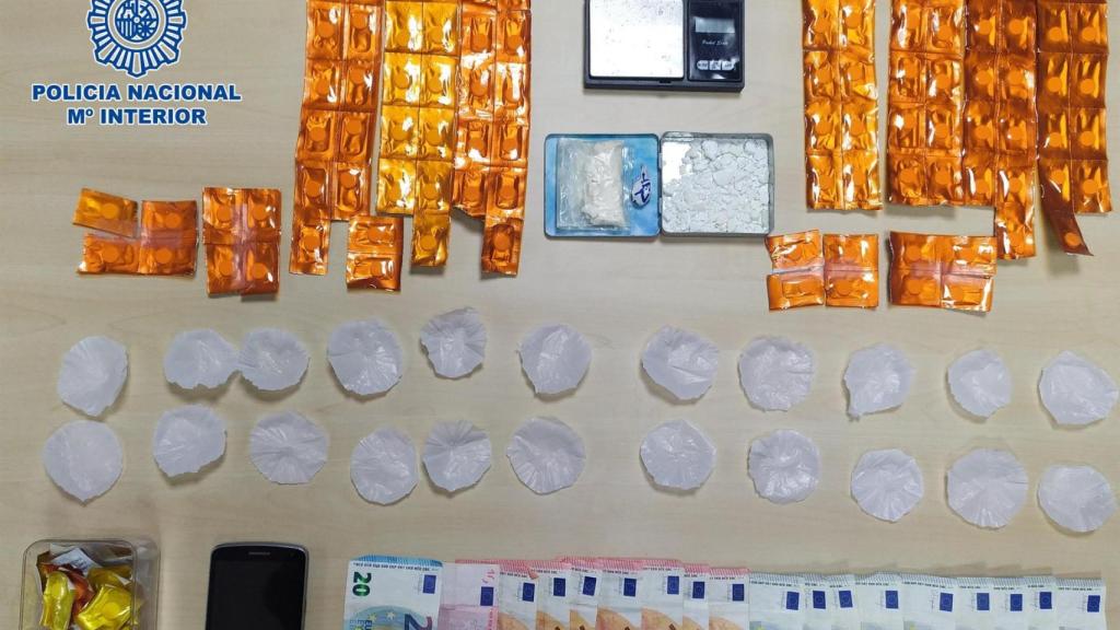 Sustancias y efectos intervenidos en la ‘operación Pomba’.