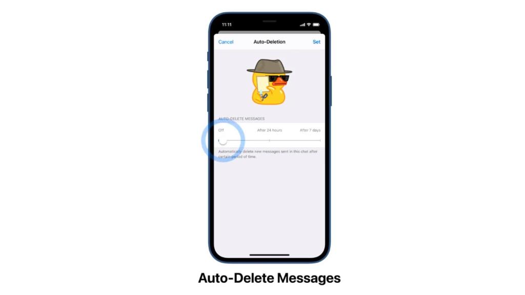 Mensajes que se eliminan en Telegram