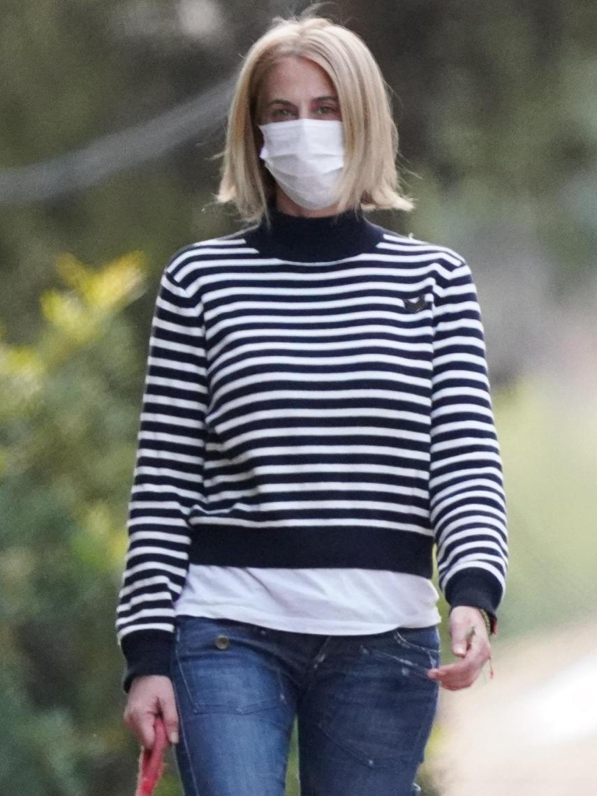 Carmen Janeiro en las calles de Marbella, en mayo de 2020.