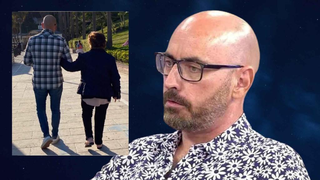 El fotógrafo Diego Arrabal y su madre en un montaje de Jaleos.