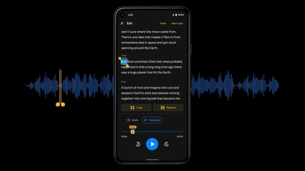 Google prepara una interfaz web para la app de Grabadora de los Pixel