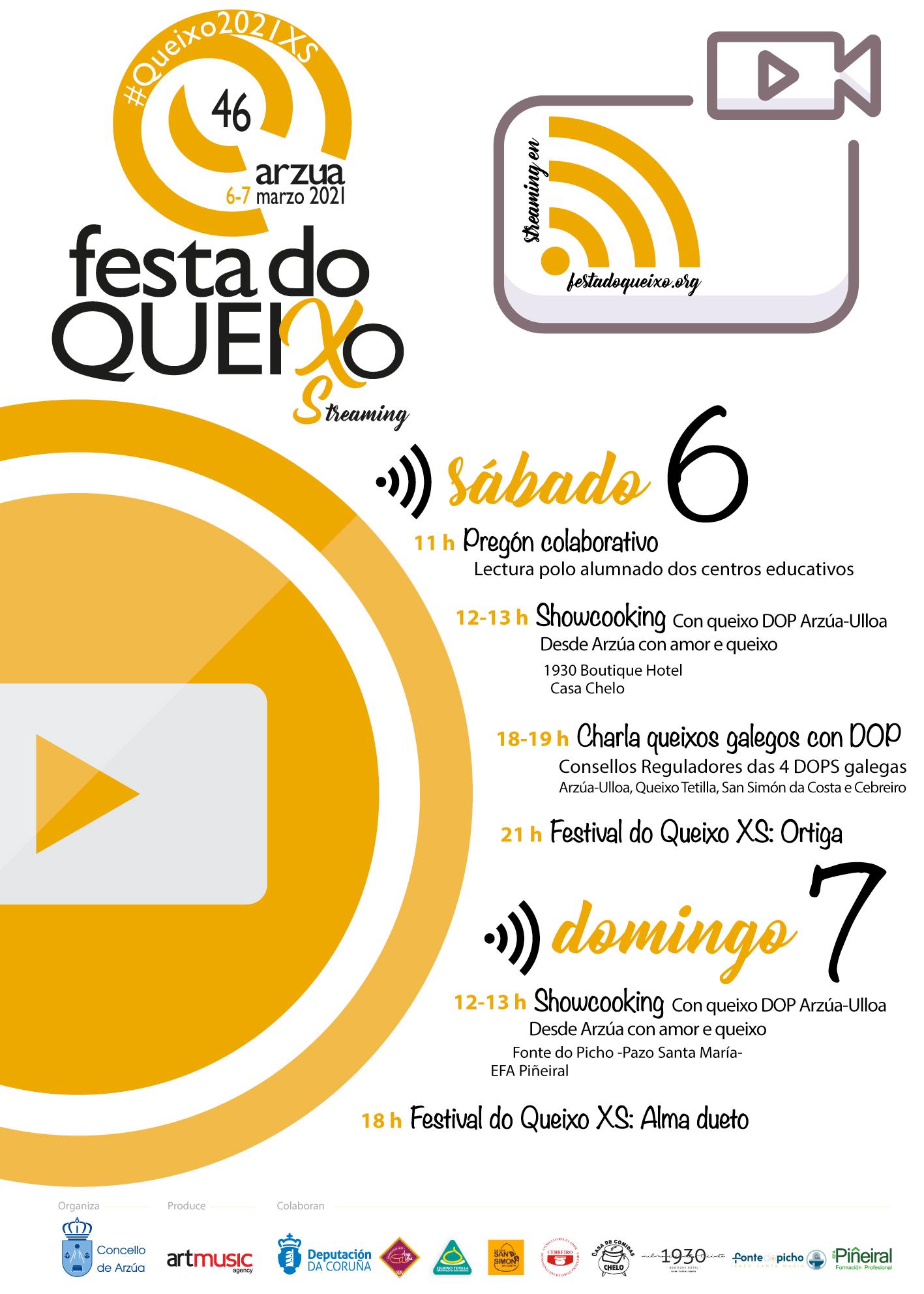 El cartel de la Festa do Queixo de Arzúa.