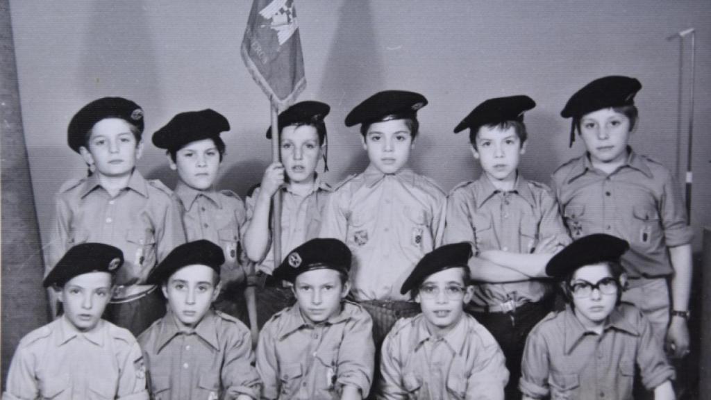 Jóvenes de la OJE, en la década de los 70.