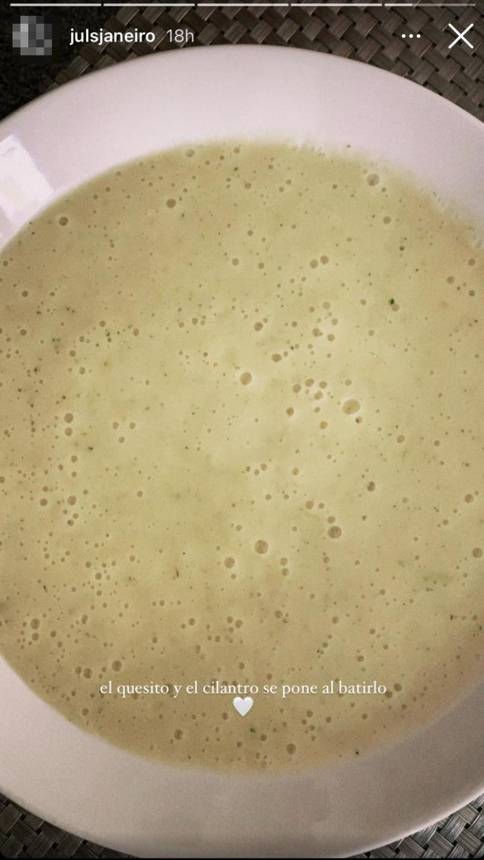 Julia Janeiro también ha mostrado el resultado de su receta.