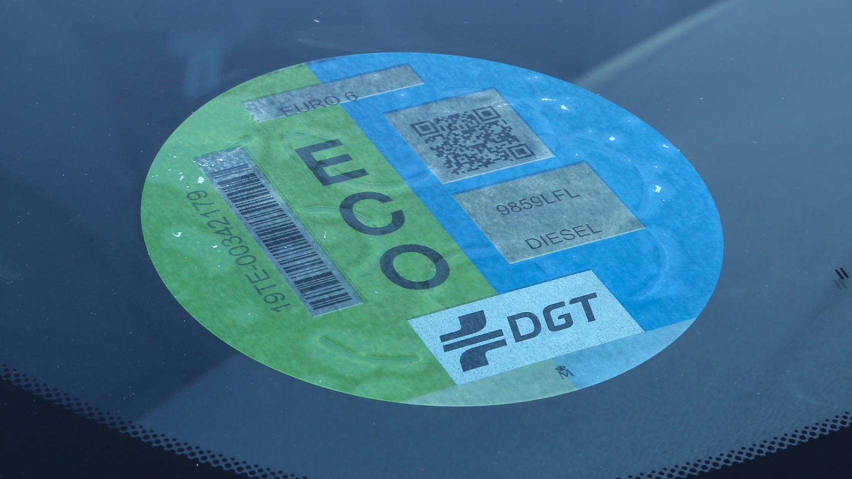 Etiqueta ECO de la DGT.