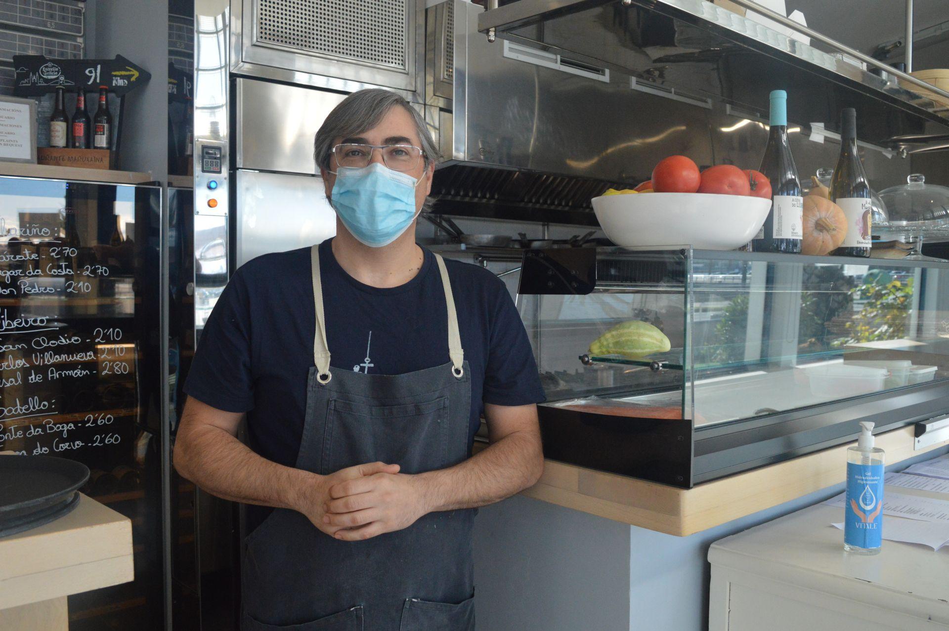 Álvaro, chef de A Maruxaina, en Ferrol.