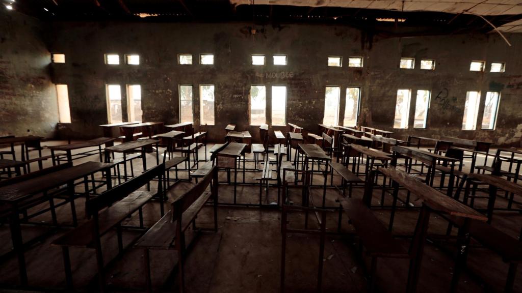 Un colegio vacío en la ciudad de Kagara, en Nigeria.