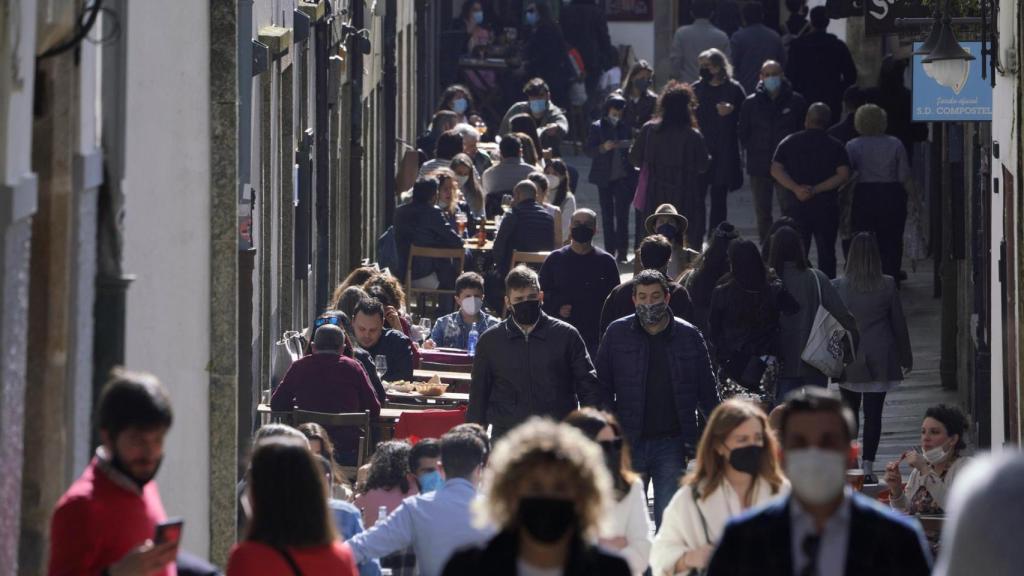 Terrazas llenas en Santiago