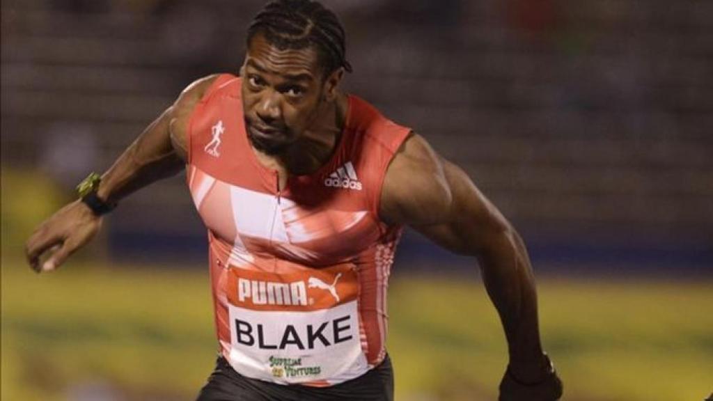 Yohan Blake en una prueba