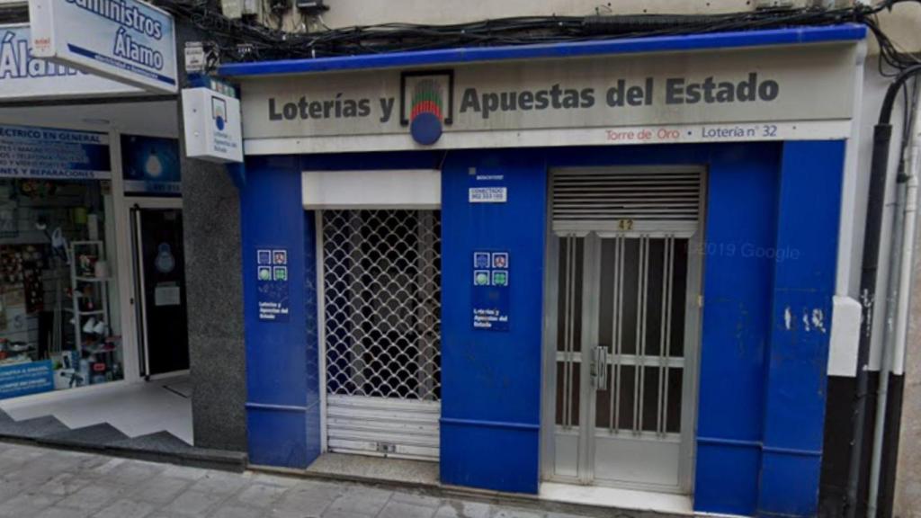 La administración Torre de Oro en la calle de la Torre