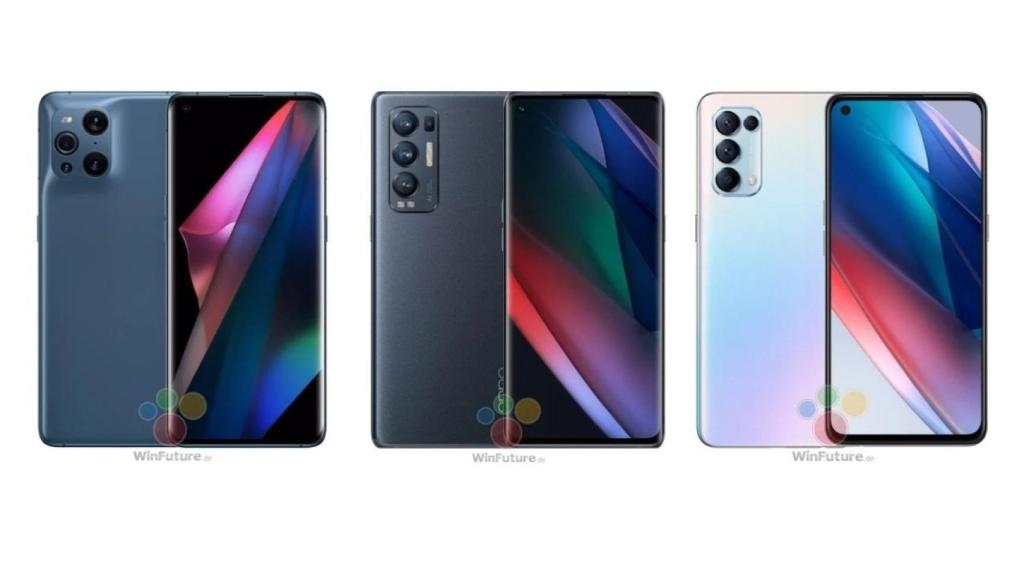 Los OPPO Find X3 Pro, X3 Neo y X3 Lite se filtran al completo antes de su presentación