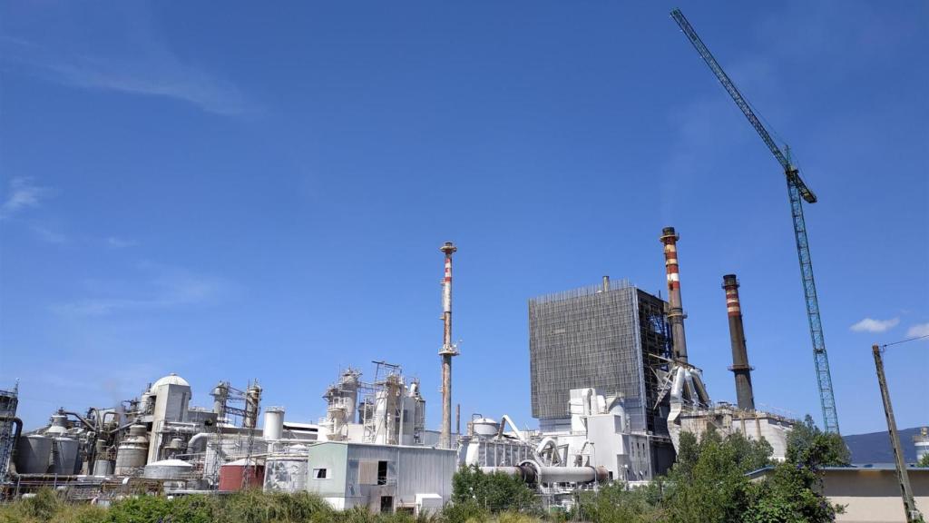 Imagen de la fábrica de Ence Celulosa en Pontevedra.