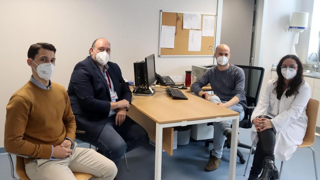 Equipo de la nueva Unidad de Prevención del Suicidio del área de Vigo.