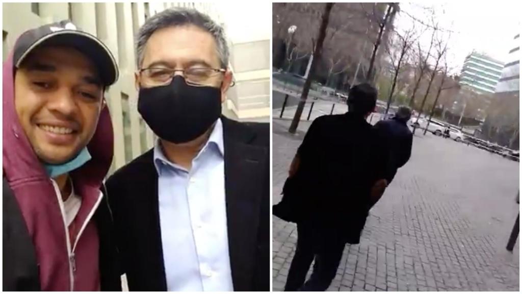 Bartomeu, cazado a la salida del juzgado