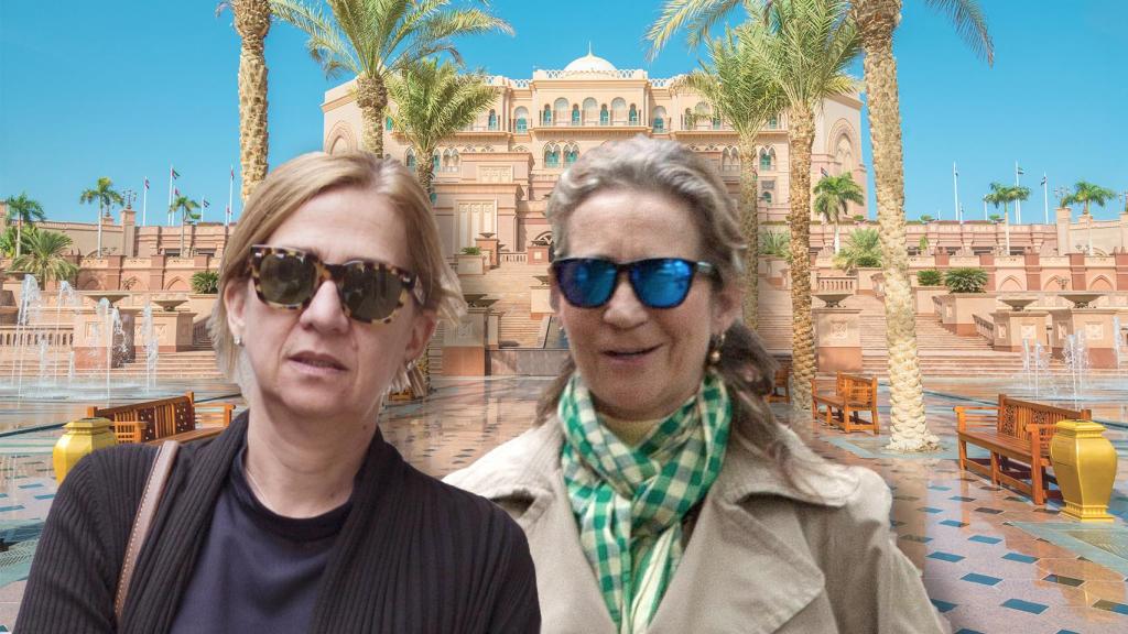 Montaje de las infantas en Abu Dabi.