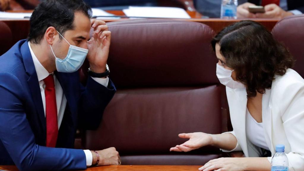 Ignacio Aguado e Isabel Díaz Ayuso en una imagen de archivo.