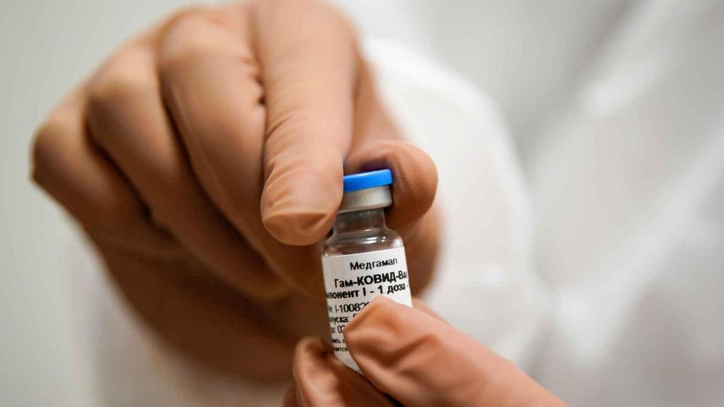 Una dosis de la vacuna rusa Sputnik.