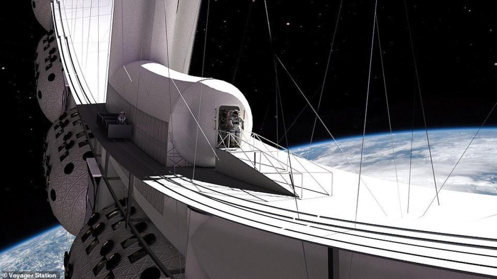 Paseo espacial en el Voyager Station