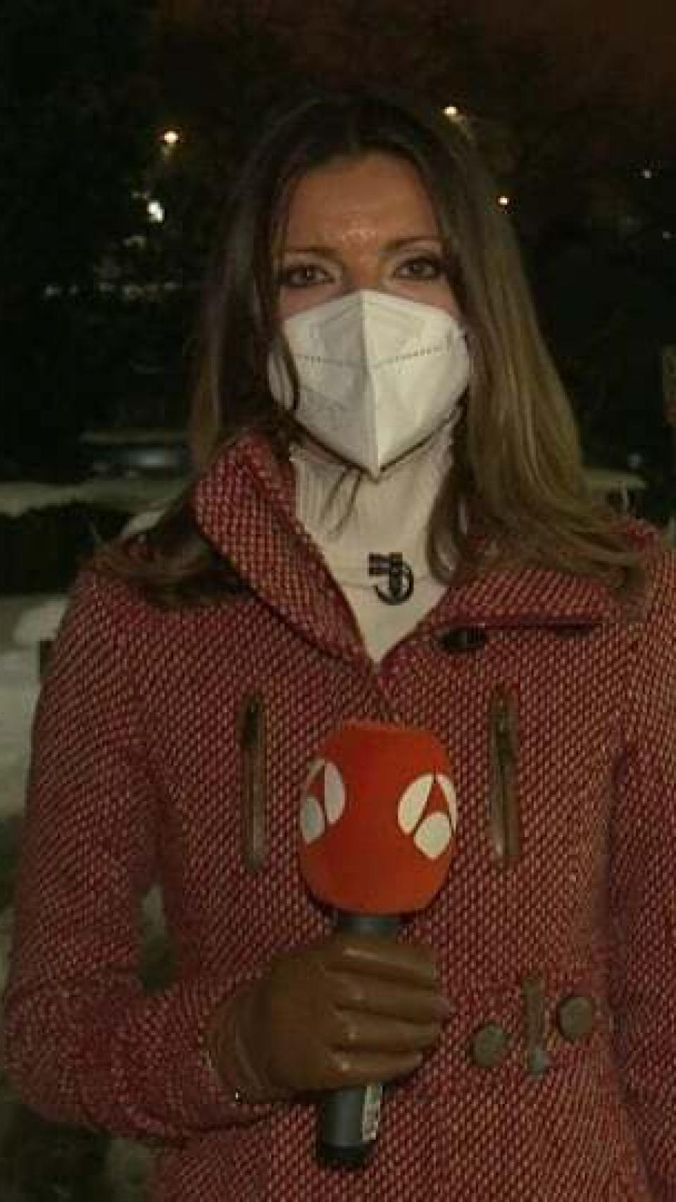 Himar cubriendo la nevada en Madrid por la borrasca Filomena.