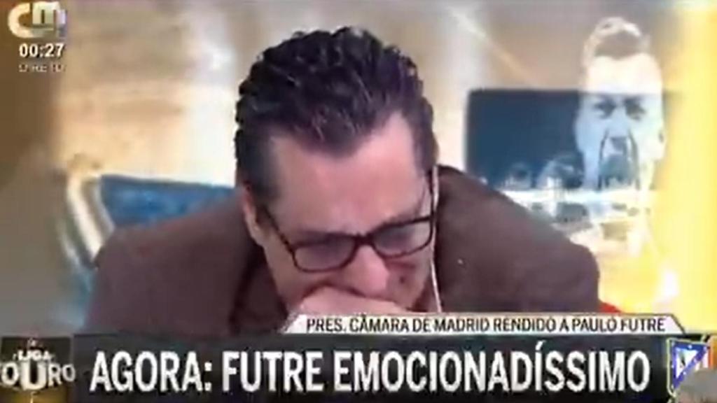 Paulo Futre, emocionado tras las palabras de Almeida