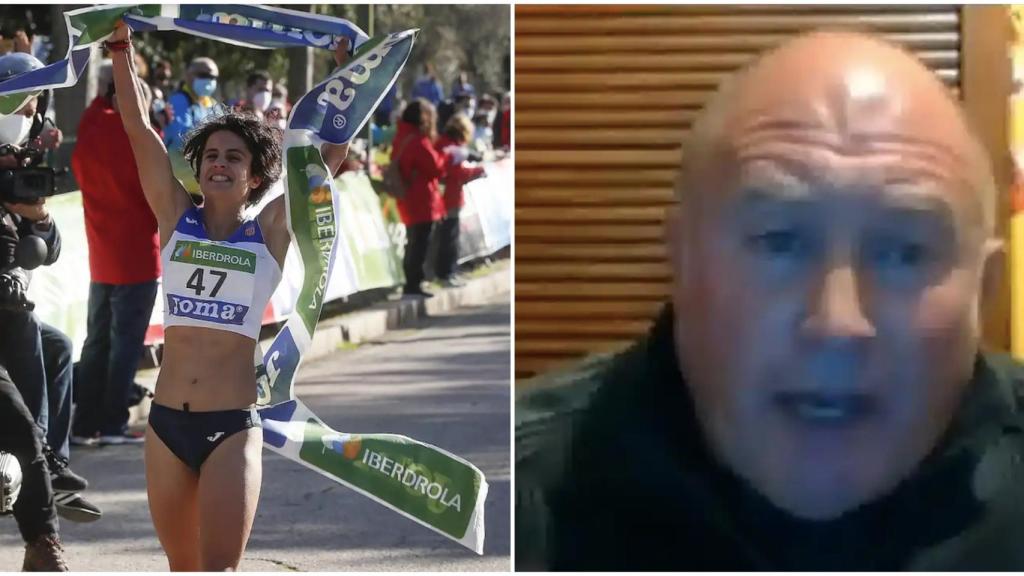 María Pérez, campeona de Europa de marcha, y Rafael Azor, portavoz de Vox en Baza