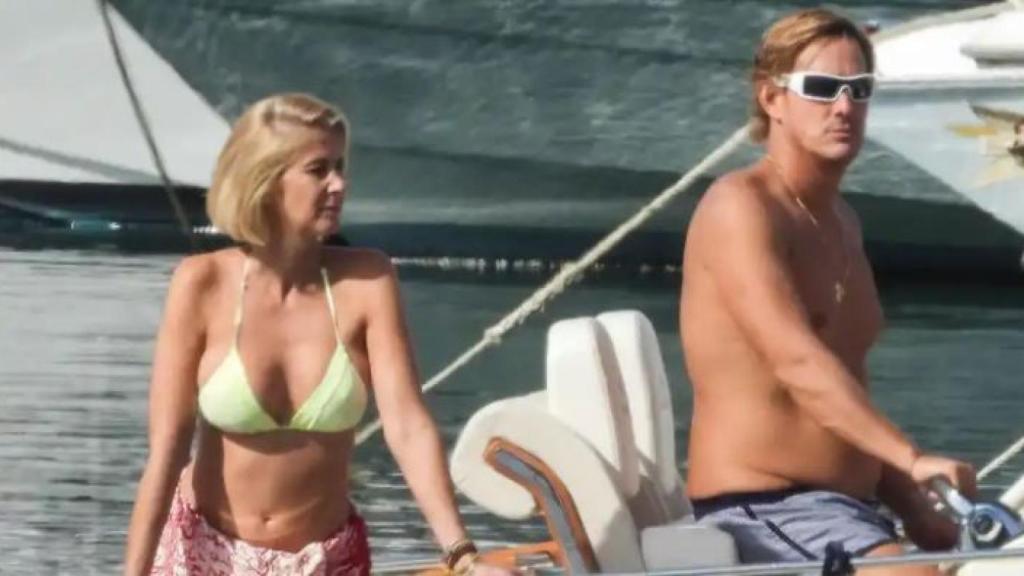 Carmen Janeiro y Masaveu en noviembre de 2019 durante sus primeras imágenes en público.