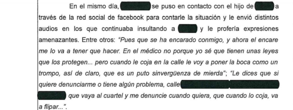 Hechos probados que recoge la sentencia del juzgado de Archidona.