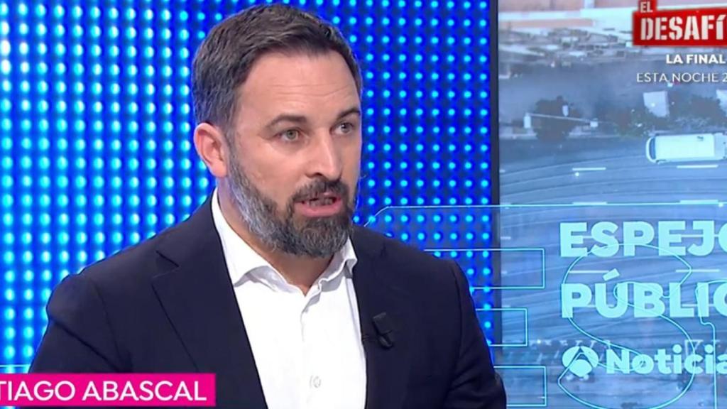 Abascal durante la entrevista.