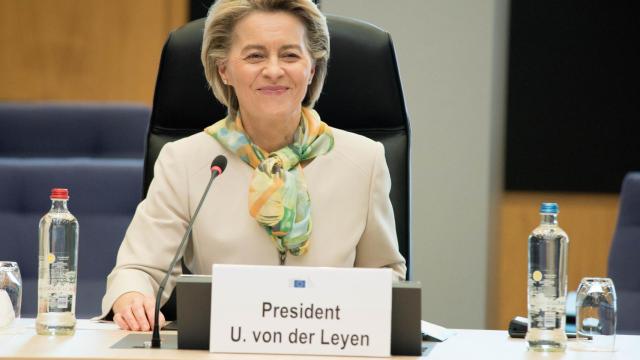 La presidenta de la Comisión, Ursula von der Leyen