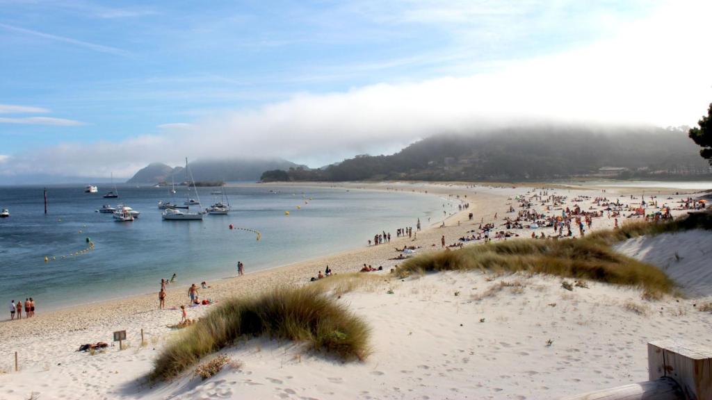 Playa de Rodas en las Islas Cíes.